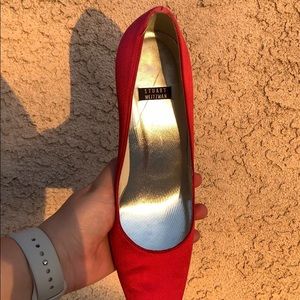 Stuart Weitzman Red Suede Pumps